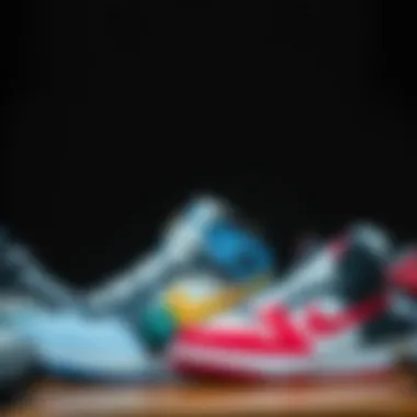 Popular Two-Tone Basketball Shoe Collection A collection of popular two-tone basketball shoe models displayed together.