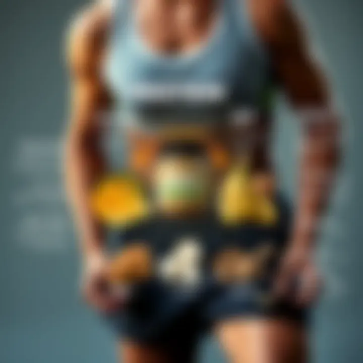 Nutritional chart illustrating protein benefits for athletes