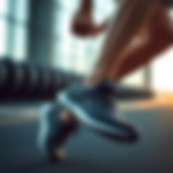 Athlete wearing Skechers Arch Fit during a workout