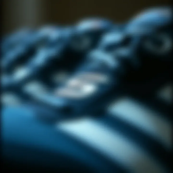 Close-up of Skechers material quality