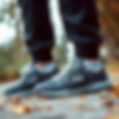 Skechers D'LUX Walker Scrambler in an outdoor setting, perfect for walks