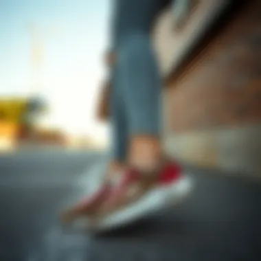Fashionable outfit paired with Skechers leopard shoes