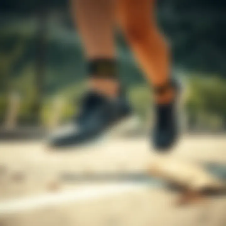 Dynamic running in Skechers footwear