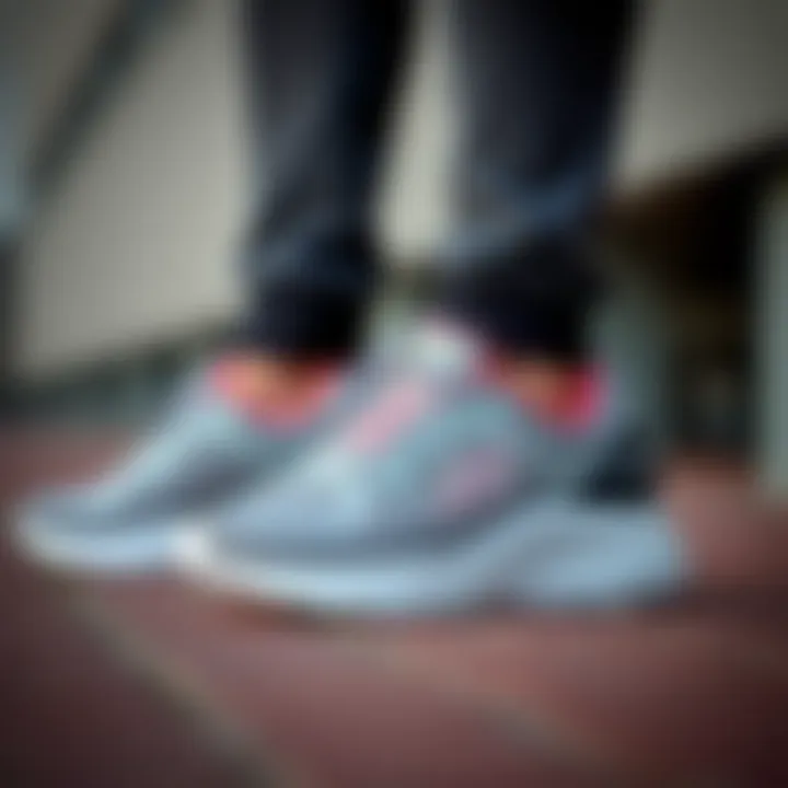 Stylish design of Skechers running shoes