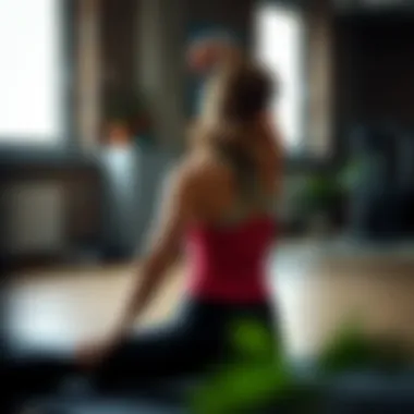 Demonstration of stretching techniques for scoliosis