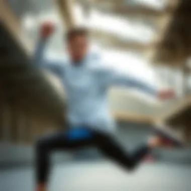 Freedom of Movement: The Essence of Sportswear Active individual demonstrating freedom of movement in sportswear