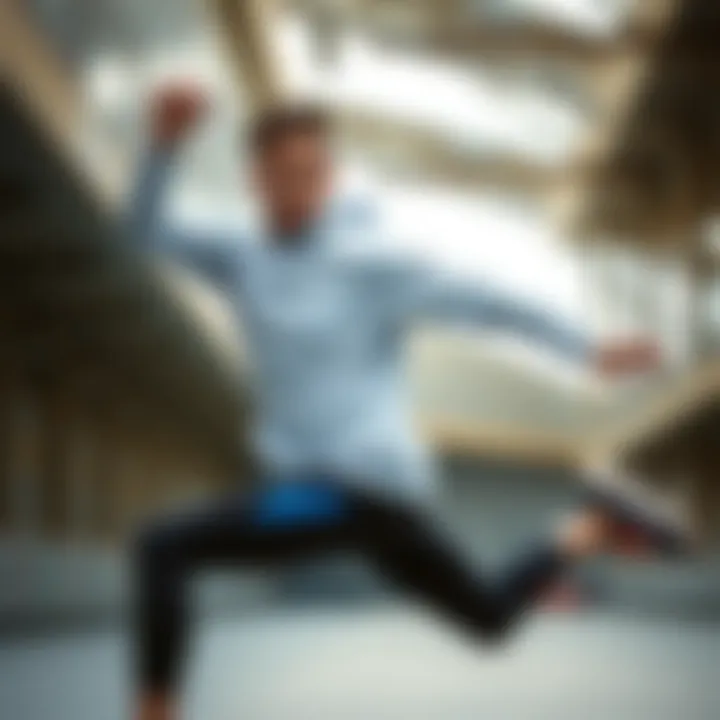 Freedom of Movement: The Essence of Sportswear Active individual demonstrating freedom of movement in sportswear