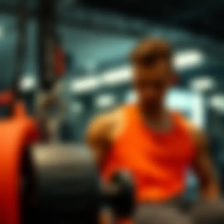 Essential Gear for Optimal Body Transformation Close-up of fitness equipment and clothing