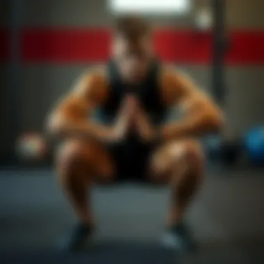 Correct squat posture demonstrating alignment