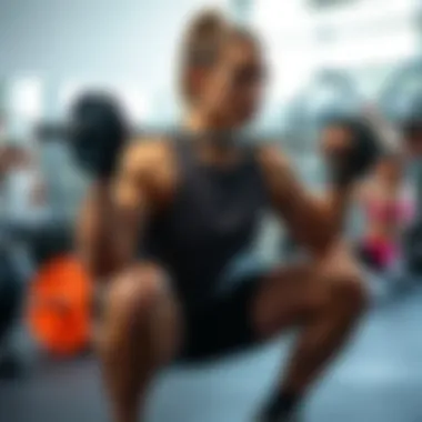 Muscle groups activated during squats