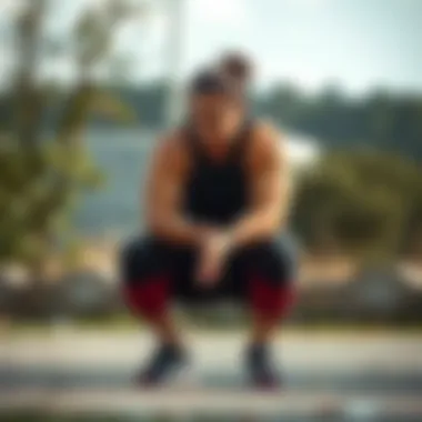 Visual representation of different squat variations