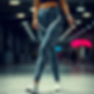 Stylish Athletic Leggings Stylish athletic leggings on display