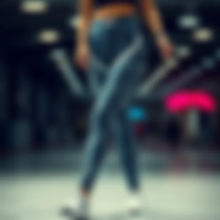 Stylish Athletic Leggings Stylish athletic leggings on display