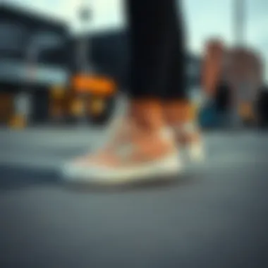 Superga Footwear in Urban Environment Stylish Superga footwear displayed in an urban setting