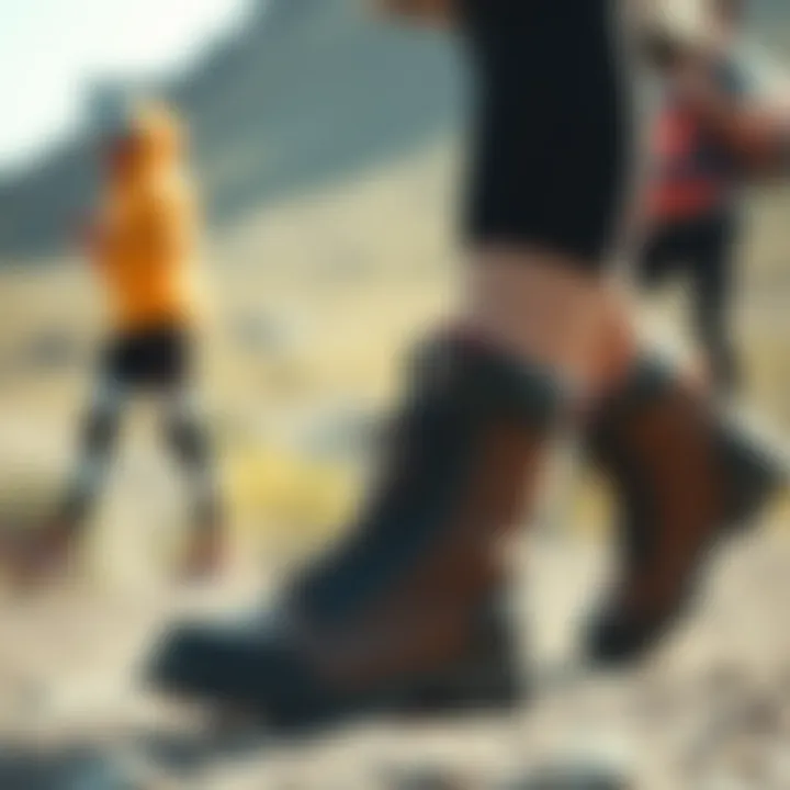 Athletes in Turkish Boots Athletes wearing Turkish boots during outdoor activities