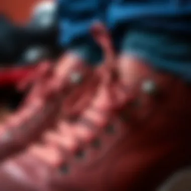 Craftsmanship in Turkish Footwear Close-up of high-quality craftsmanship in Turkish footwear