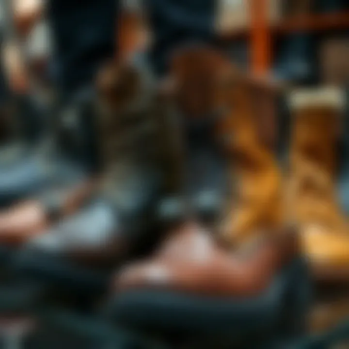 Diverse Designs of Turkish Boots A variety of Turkish boot designs displayed for selection