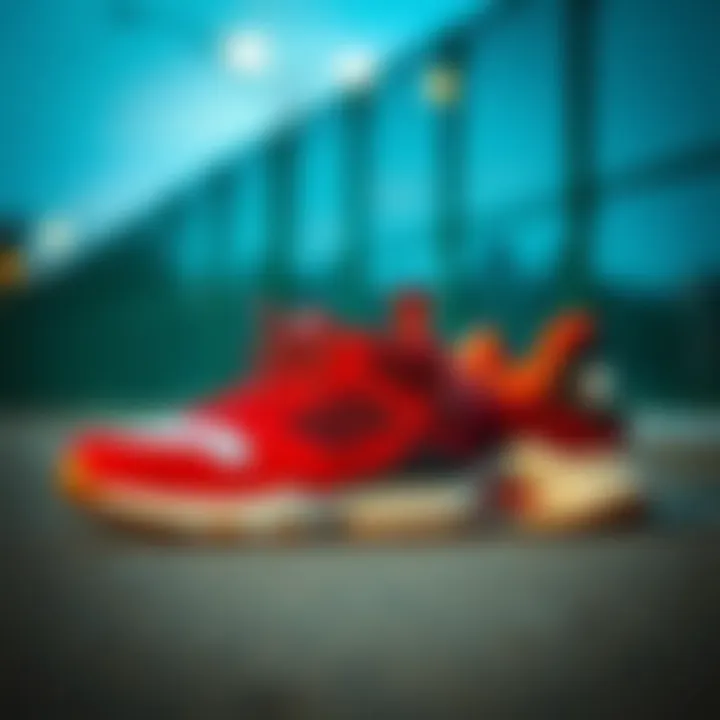 Diverse styles of unisex sports shoes for various sports activities