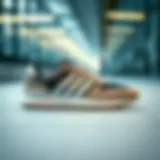 Stylish unisex sports shoes displayed on a modern background