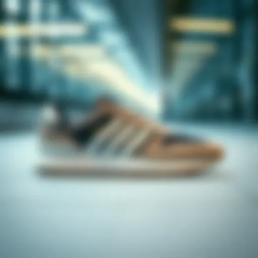 Stylish unisex sports shoes displayed on a modern background