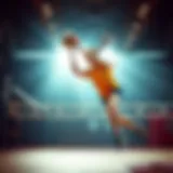 Dynamic Volleyball Action Dynamic volleyball action showcasing athletic wear