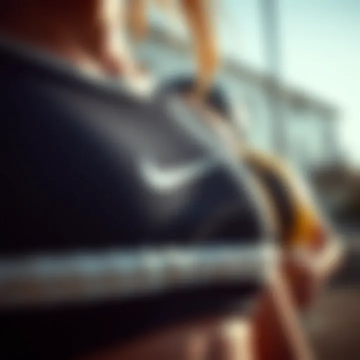 Close-up of stylish volleyball gear emphasizing quality materials