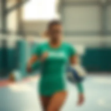 Athletic wear for volleyball players