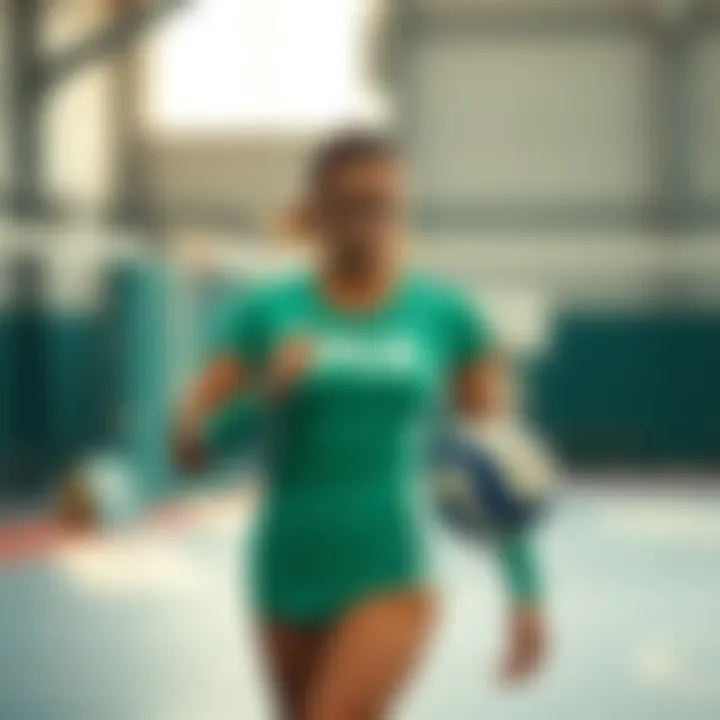 Athletic wear for volleyball players