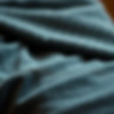 A close-up of fabric textures used in winter sweatpants