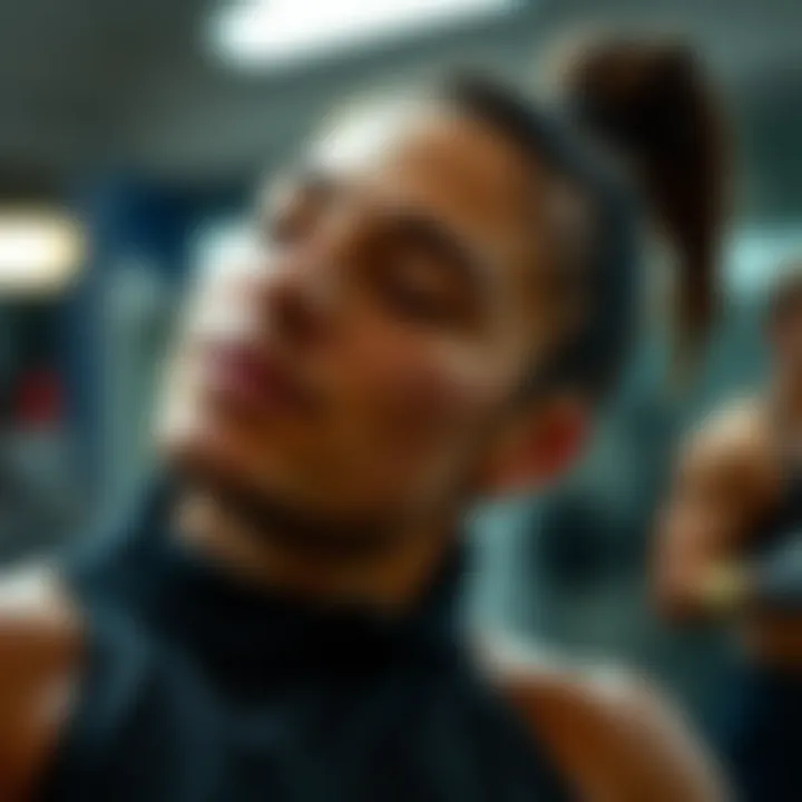 Fitness enthusiasts engaging in facial workouts